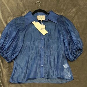 Alexia Admor Blue Women's Top